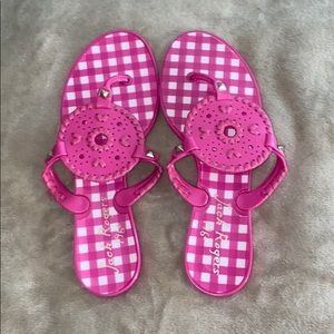 Jack Rogers Pink Jelly Sandals Size 6